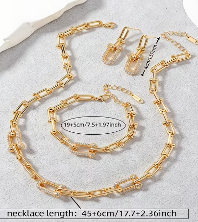 4pcss U-Shaped Necklace Pendant